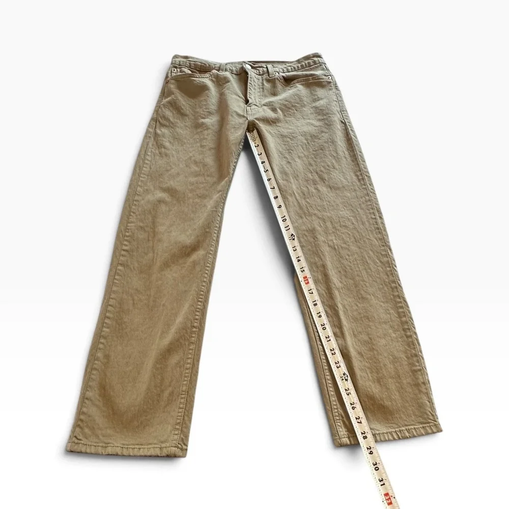 Levis 505 Regular Fit Jeans Mens T34x30 A34x29 Tan Khaki Straight Leg Pants